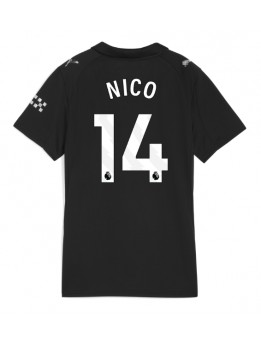Manchester City Nico Gonzalez #14 Replika Borta Kläder Dam 2025-26 Kortärmad